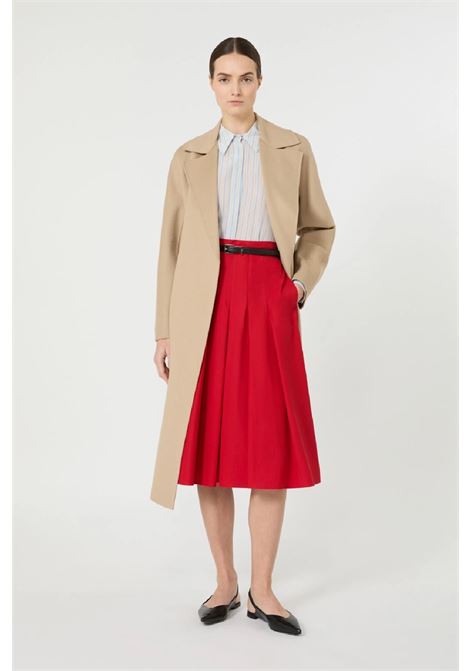 Gonna a pieghe in cotone MAX MARA Studio | 2616101021600003